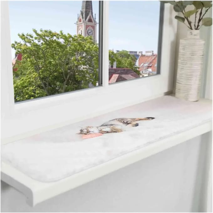 Trixie Ligmat Grijs - Pluche 90x28cm - Slipvast, 2 Stuks
