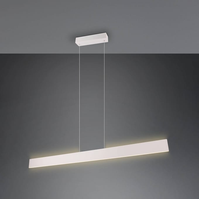 Trio Lighting Galway hanglamp, lichtgrijs, omhoog/omlaag, CCT, metaal