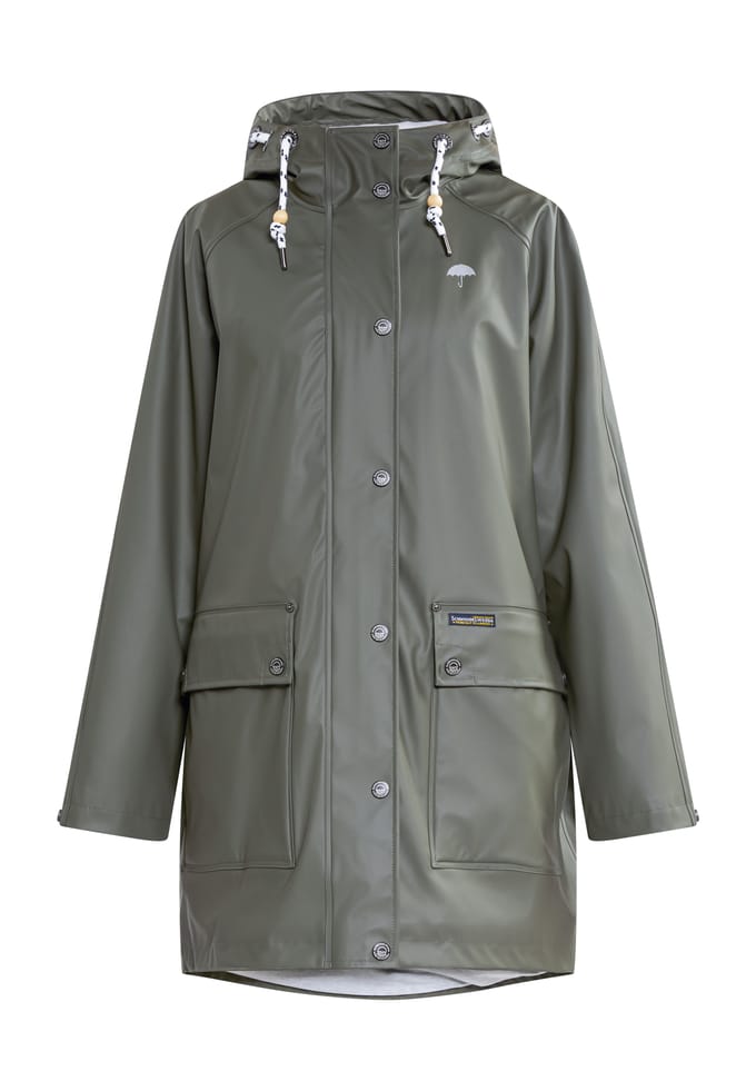 Schmuddelwedda Oversized mackintosh bridgeport Dames olijf