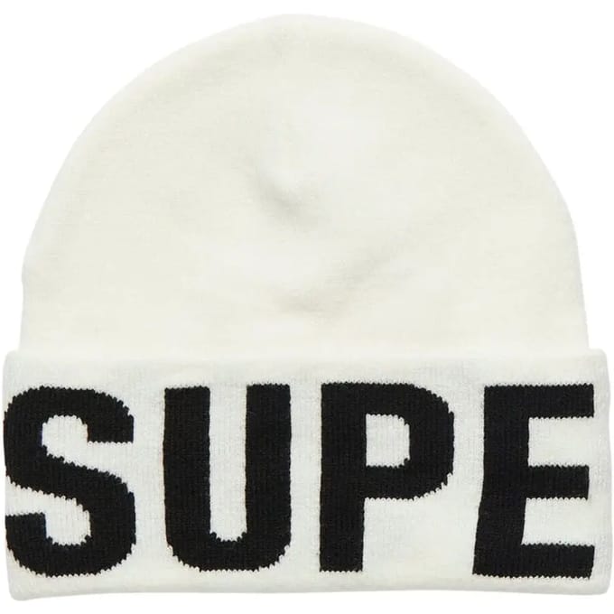 Superdry Gebreide Mountain Muts Wit Grootte: 1SIZE