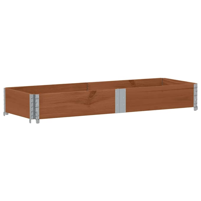 vidaXL - Plantenbak - 150x50 - cm - massief - grenenhout - bruin