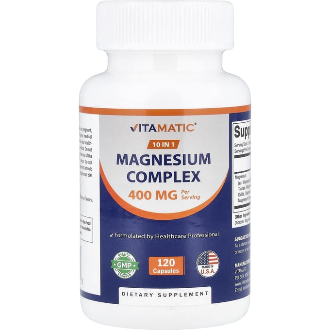 Vitamatic, Magnesium Complex, 120 Capsules
