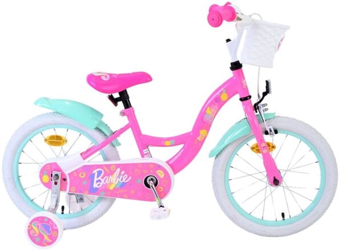 Barbie Kinderfiets - Meisjes - 16 inch - Roze - Twee handremmen