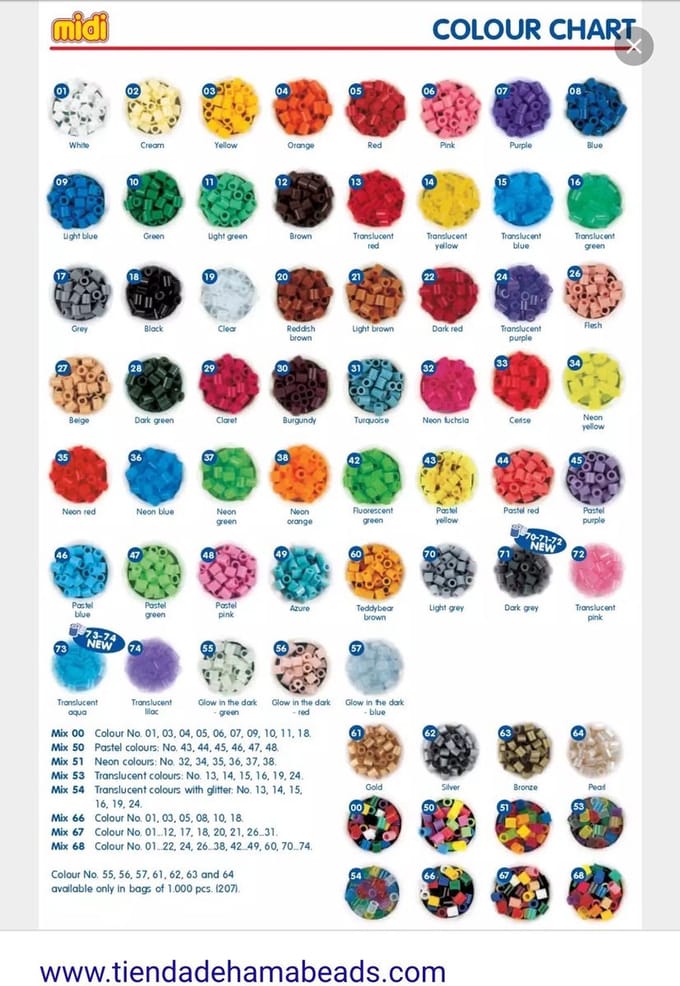 Hama - Strijkkralen 1000 Stuks - 2 Kleurig Gemixed