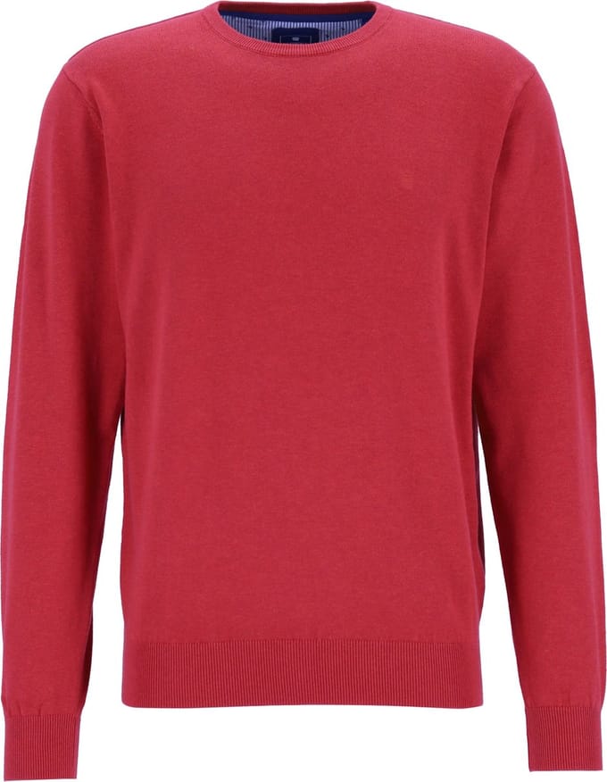 Redmond heren trui katoen - O-hals - rood