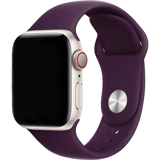 2+1 | Apple Watch Bandje - Siliconen - Pruim
