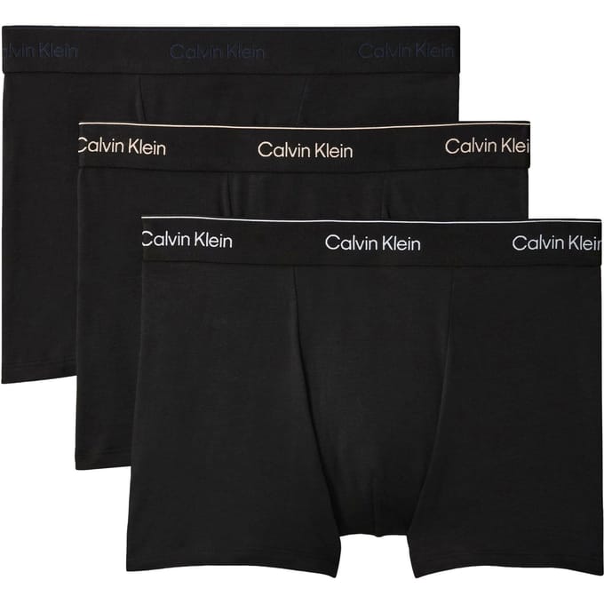 regular fit trunks van katoenmix in set van 3