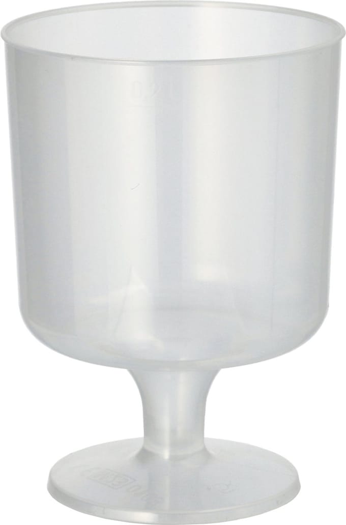Herbruikbare glazen voor rode wijn PP 0,2 l Ø 7,2 cm x 10 cm, onbreekbaar (90 stuks)