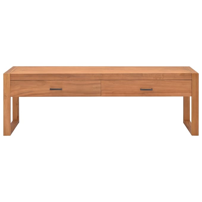 vidaXL - Tv-meubel - 140x40x45 - cm - teakhout