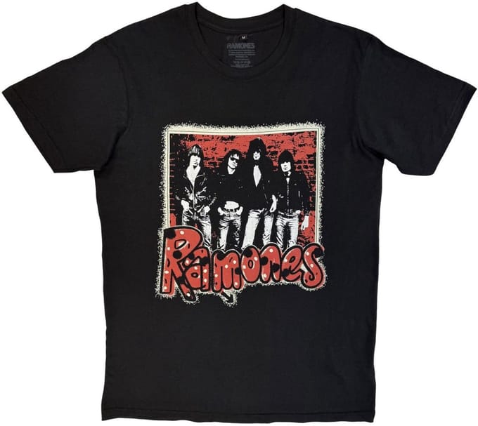 Ramones - Graffiti Heren Tshirt - S - Zwart
