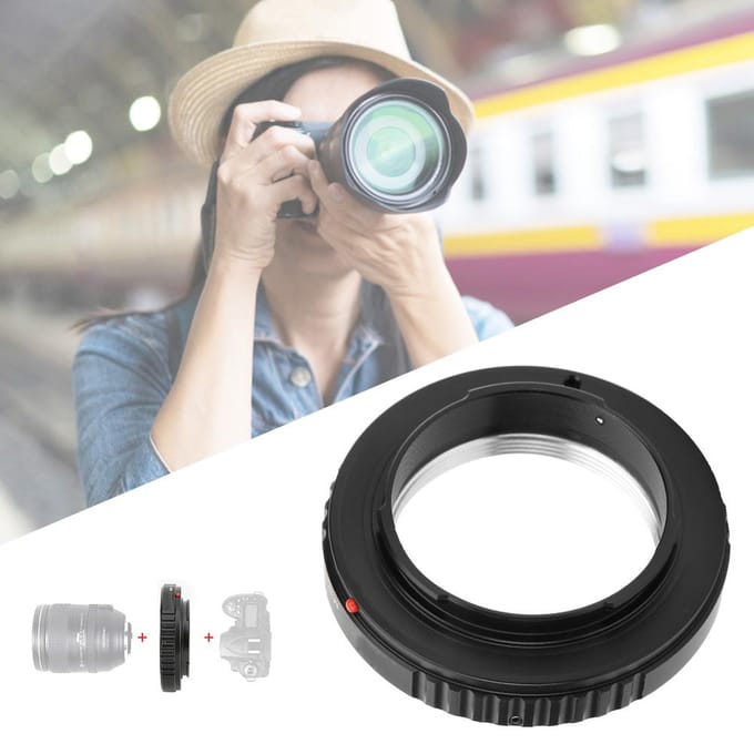 Fikaz M39-FX Camera Lens Mount Adapterring voor Zenit M39 Lens naar voor Fujifilm FX Mount Camera black