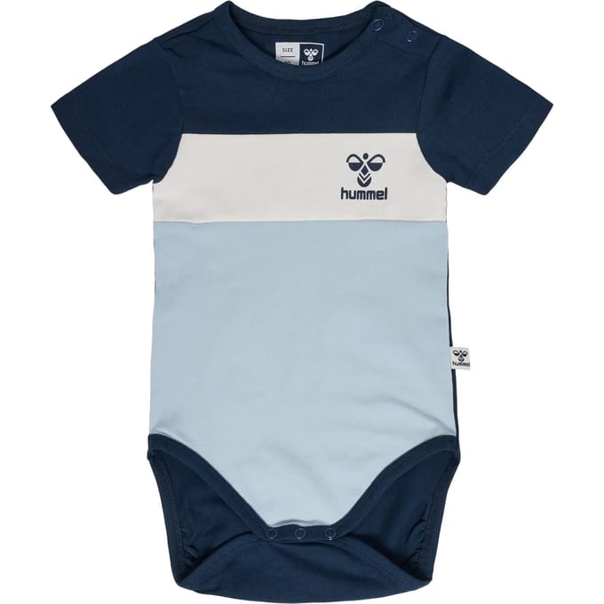 Hummel kinderbody met korte mouwen Hmlazur Block S/S 219861