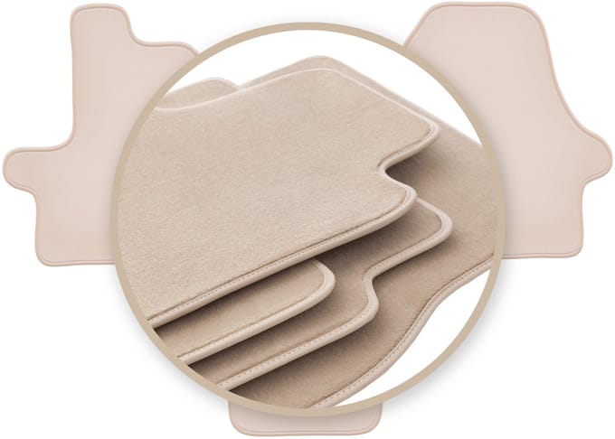 PREMIUM beige vloermatten voor: Citroen Jumper II bestelbus 2006-2014