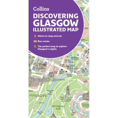 Discovering Glasgow Illustrated Map - Dominic Beddow