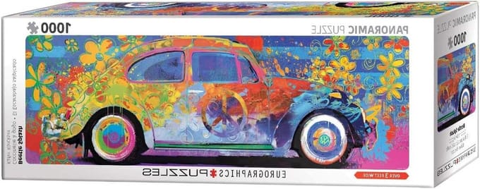 EuroGraphics 6000-1499 Beetle Splash Panoramisch strandpad Legpuzzel, Diverse, 1000