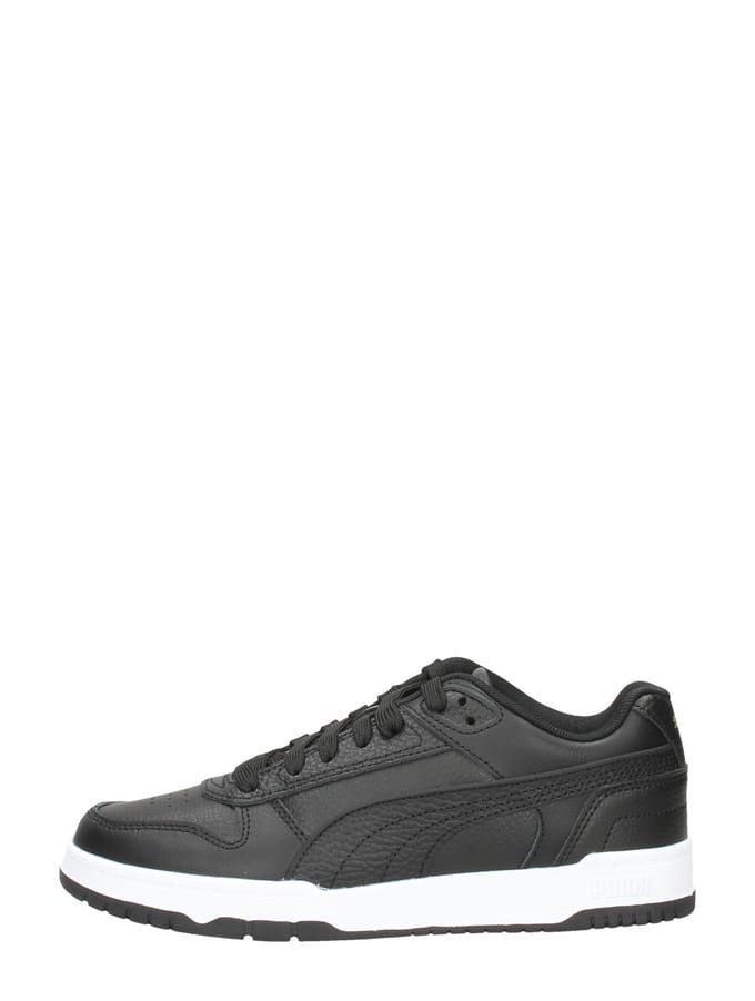 PUMA RBD Game Low Jr Kinder Sneakers - Zwart/Wit/Goud