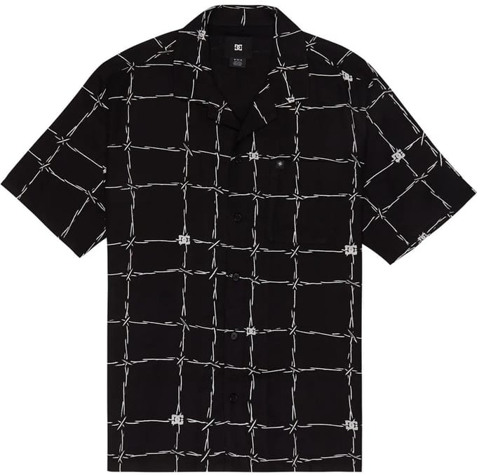 Dc Shoes Wired Resort Overhemd Met Korte Mouwen Zwart S Man