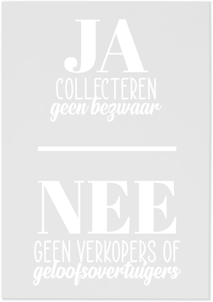 My Little Buddha - Ja Nee Sticker - Collecteren - Wit