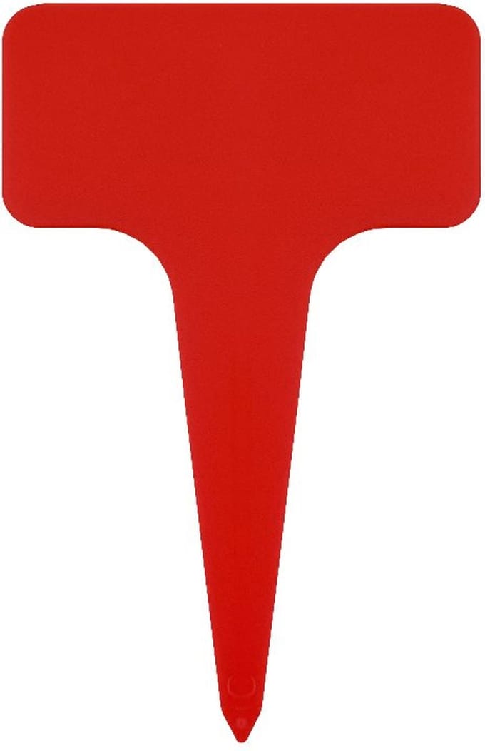 CombiCraft steeketiketten met bordje 60x96mm rood - per 100 stuks