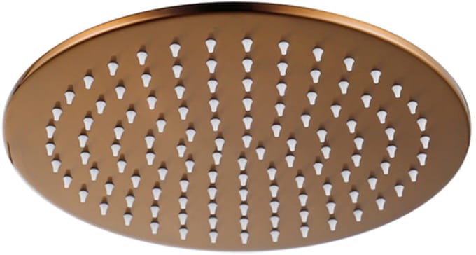 FugaFlow Eccelente Acces Hoofddouche 25cm rond 7mm Geborsteld koper PVD (Koper)