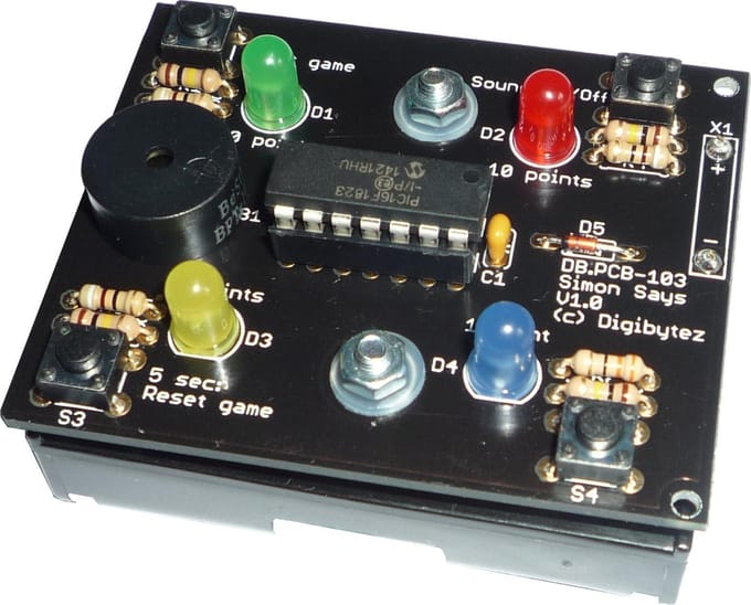 Digibytez Simon Says DIY kit V1.0