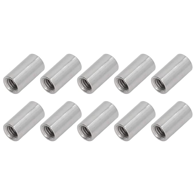 10 stuks Koppelmoer Rond M12 RVS Stangverbindingsmoer Binnendraad Bevestigingsmiddel