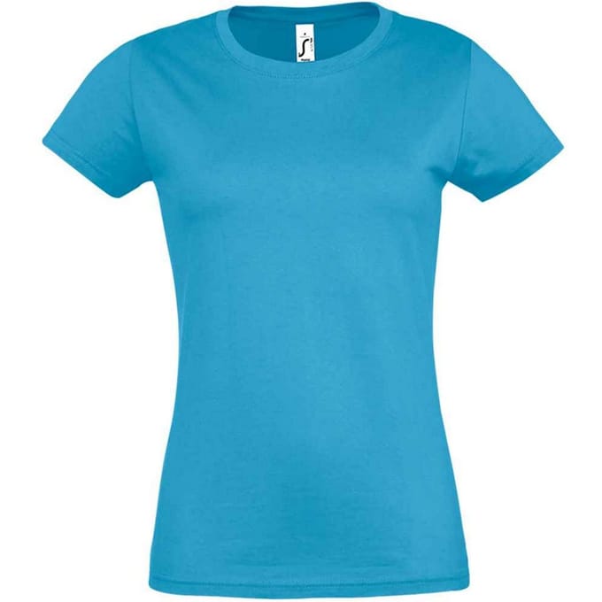 SOLS Dames/Dames Imperial T-shirt (Aqua)