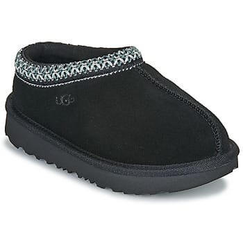 UGG® Tasman II for Kids in Black, Size 9, Suede/Polyester/Wool