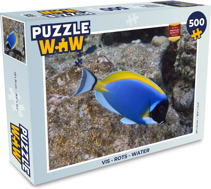 Puzzel Vis - Rots - Water - Legpuzzel - Puzzel 500 stukjes