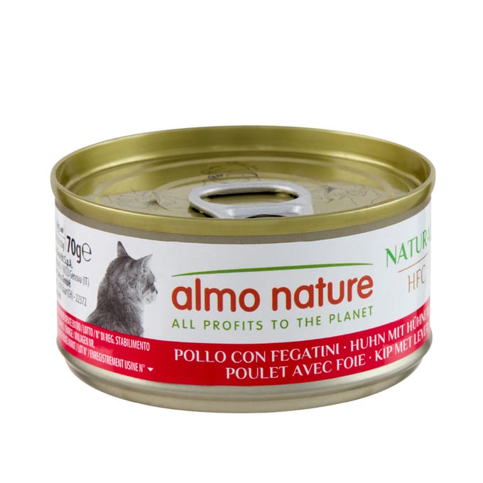 Almo Nature Kattenvoer 6 x 70 g - HFC Kip met kippenlever