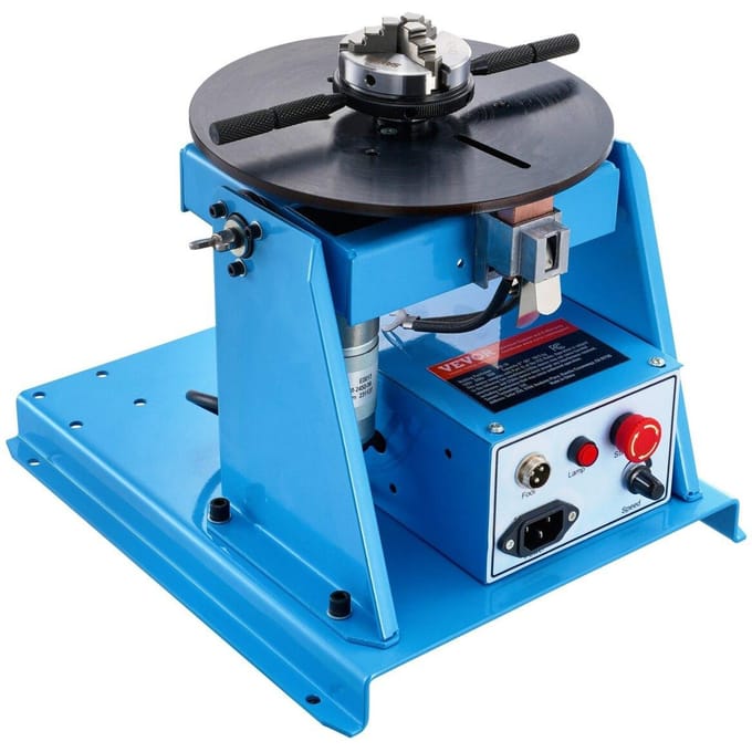 10KG Roterende Laspositioneerder 0-90° Positionering Draaitafel Tafel 1-12 RPM