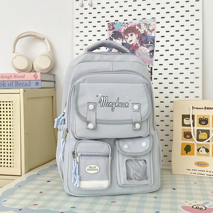 Schooltas Dames Japans Ins College Stijl Mode Joker Hoge capaciteit Middelbare School Studenten Computer Reisrugzak. .