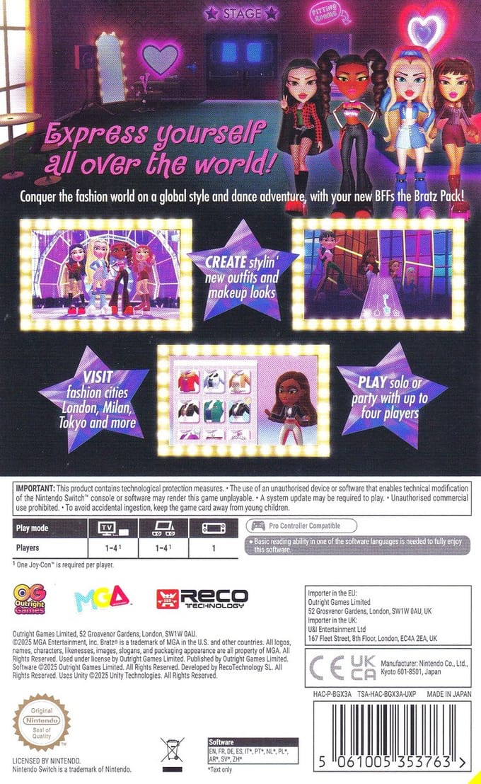 Bratz: Rhythm & Style - Nintendo Switch - Muziek