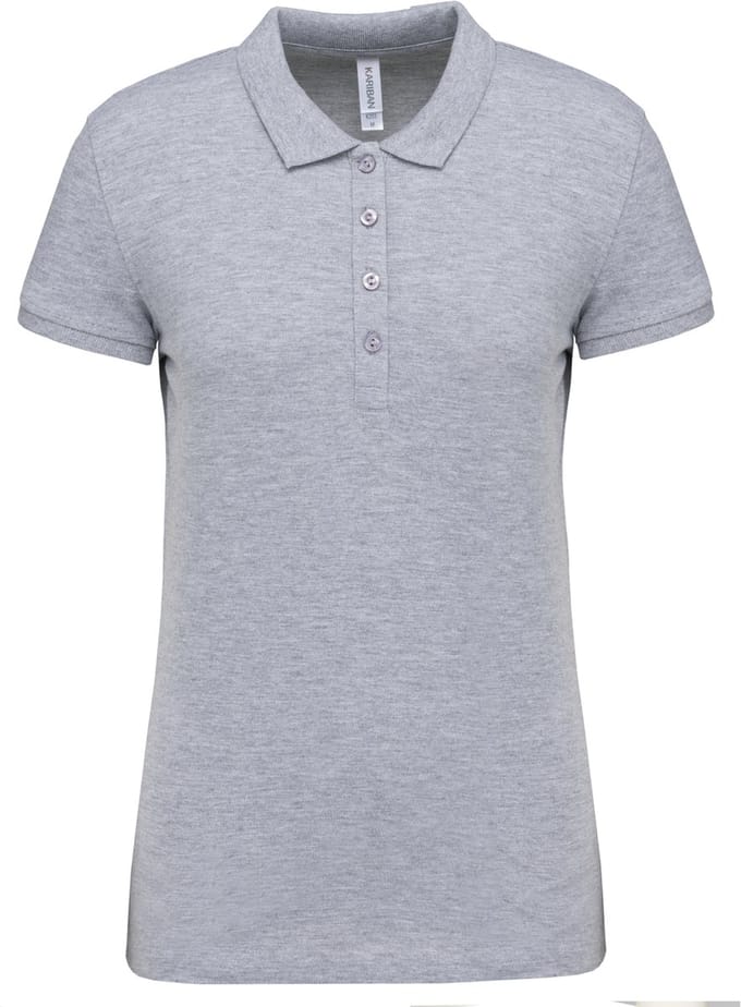 Kariban Piqué-damespolo korte mouwen K255 - Oxford Grey - S