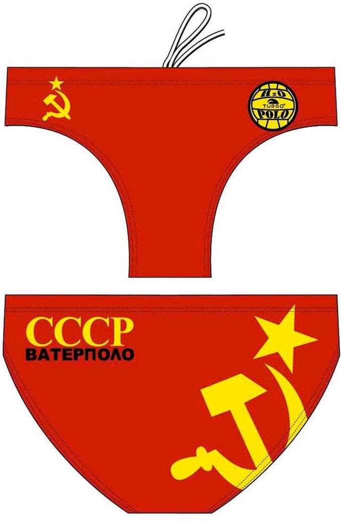 Turbo Cccp Zwemslip Rood 2XL Man
