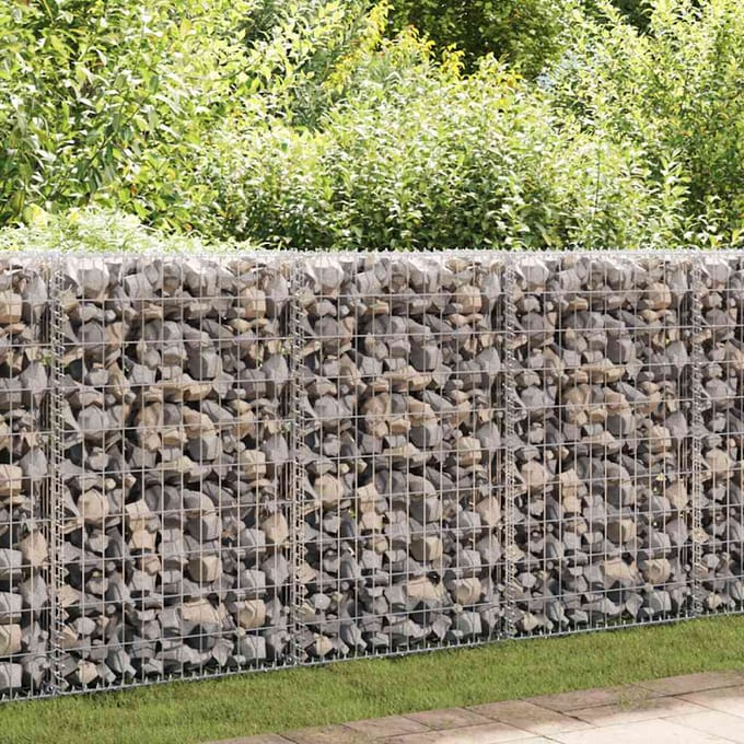 vidaXL - Gabion - mand - 150x50x100 - cm - gegalvaniseerd - staal