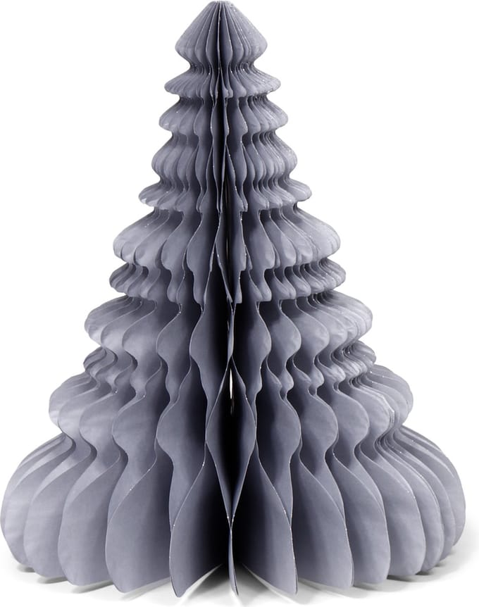 SENZA Papieren Glitter Kerstboom Grijs