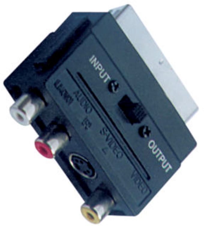 Profile scart adapter 3RCA V + 1S-VHS