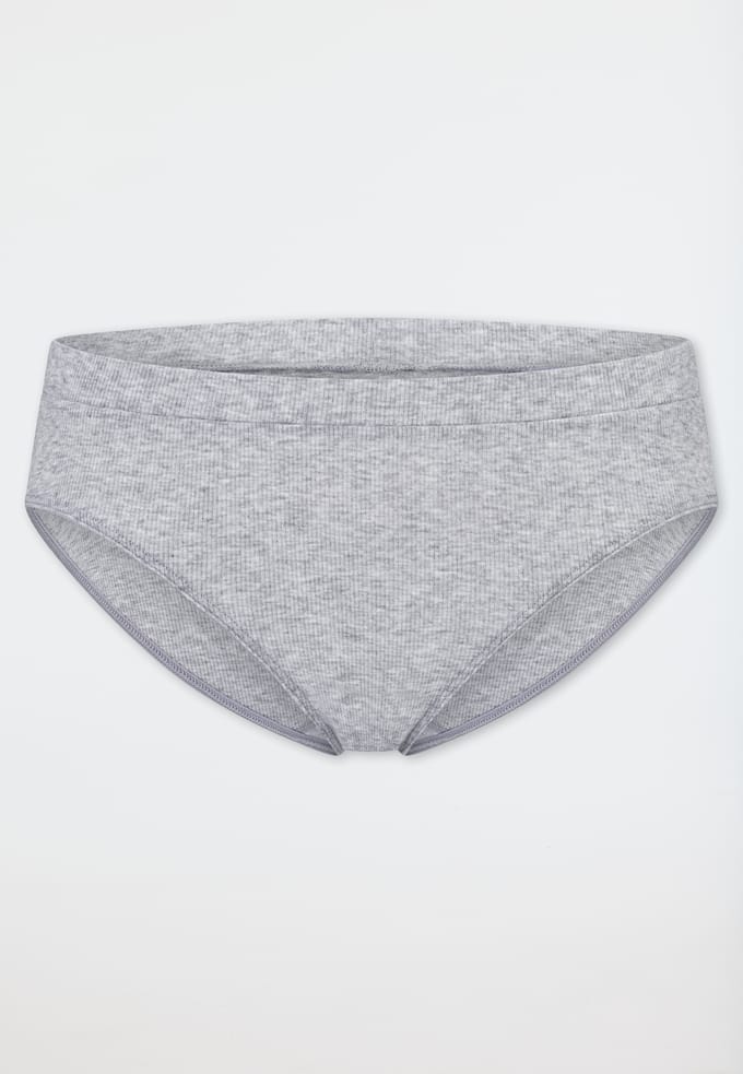 Rio-rioslip met dubbelrib, grijs gemêleerd - Pure Rib 40
