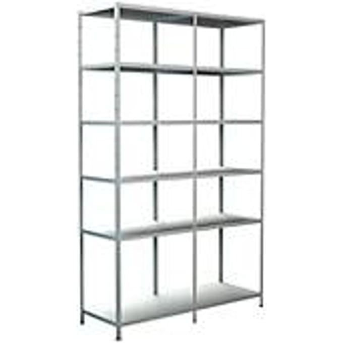 Legborden zonder grendels, H 2300 x B 1400 x D 500, wit