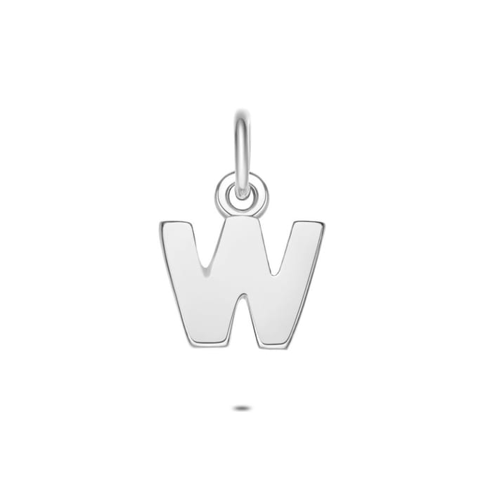 Twice As Nice Hanger in zilver, letter W