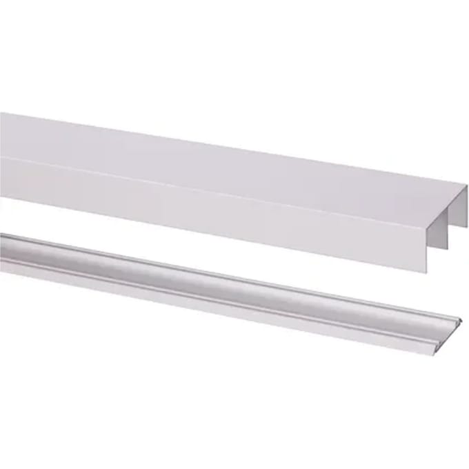 Storemax Basic Schuifd. Rail Aluminium Wit 240 Cm Type R-40