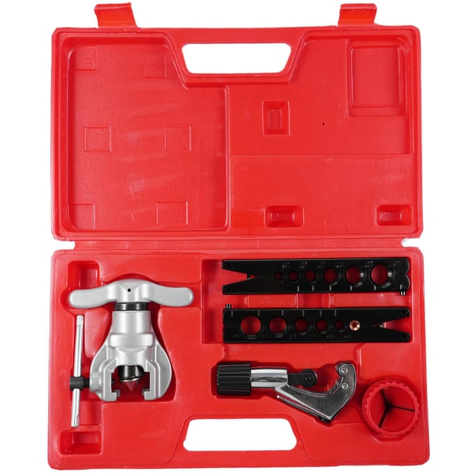 Excentrische Uitlopers Gereedschap Set en Buis Snijder Kit voor 6 Maten 1434inch HVAC Uitlopers Gereedschap Kit rood
