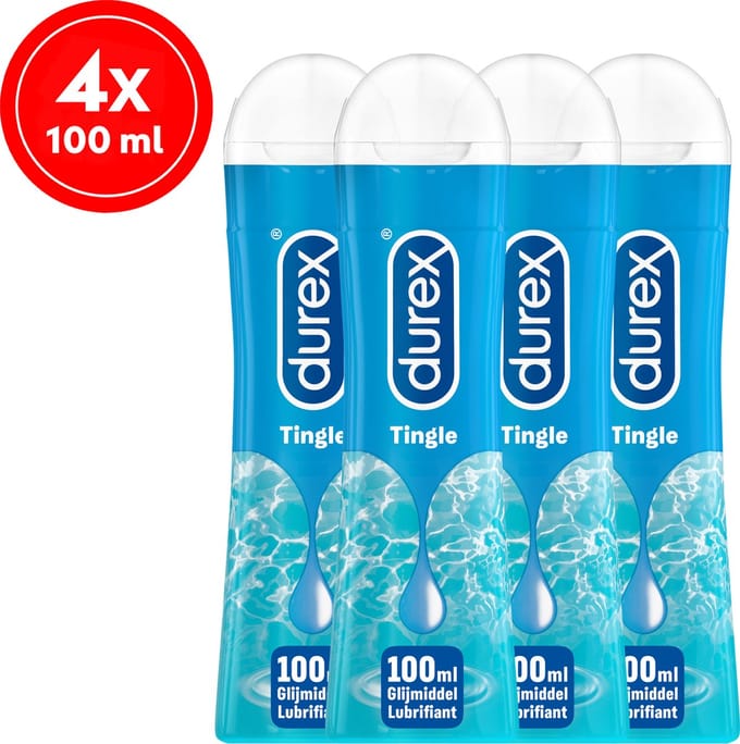Durex Glijmiddel Play Pleasure Gel Tingle – 100ml x4