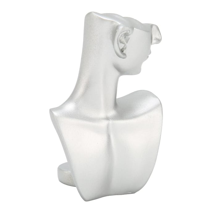 Mannequin oorbellen displaystandaard hars mannequin oorbellen organizer zilver voor hangers ringen S zilver gray