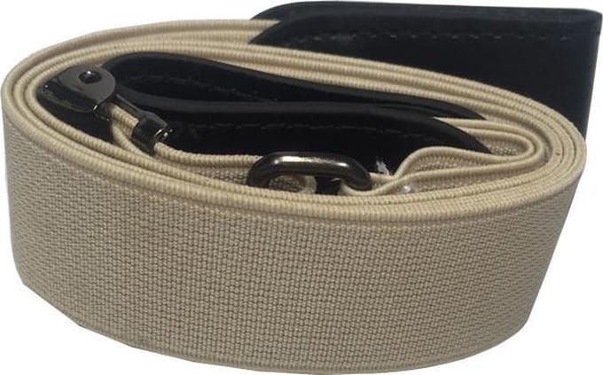 Gespvrije Elastische Riem – Khaki – Unisex – Verstelbaar