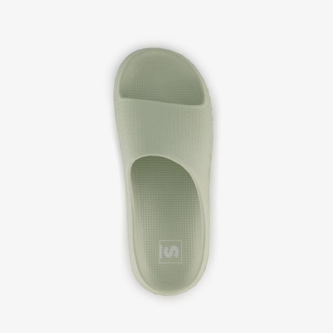 Dames badslippers saliegroen - Maat 40