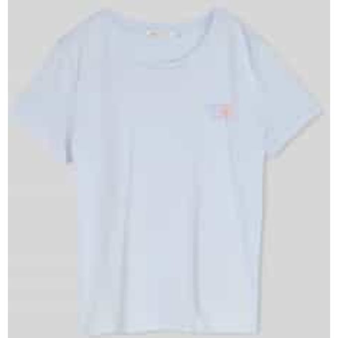 Tom Tailor Denim - T-shirt met borduursel - Maat S - mountain sky blue