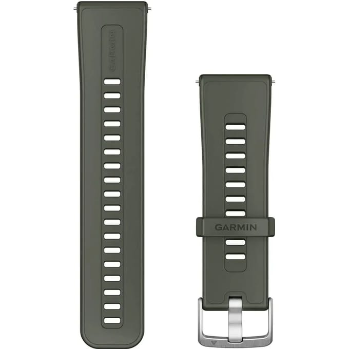 Garmin Siliconen bandje - Garmin 24 mm aansluiting - Moss Green