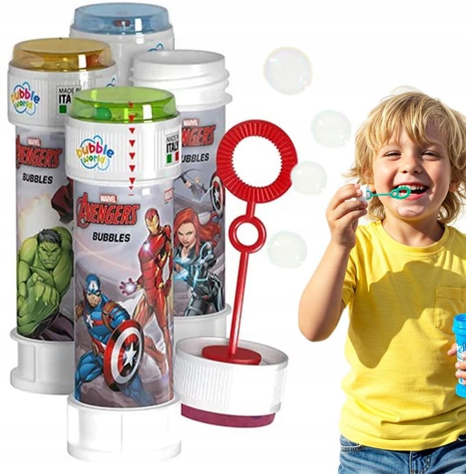 Bulles de Savon Pour Enfants Avengers Marvel Anniversaire Amusant Fête 60ml